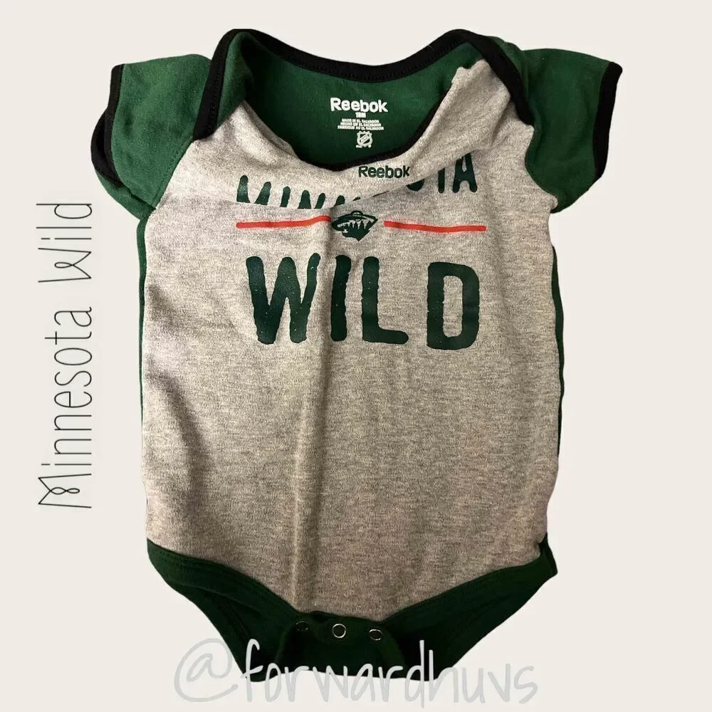 Reebok Minnesota Wild 1pc Onesie 18 mo.